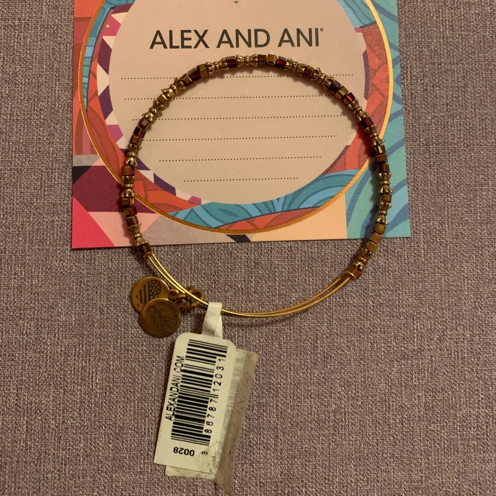 Alex and ani red bead bracelet